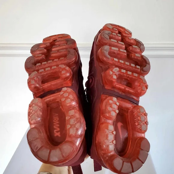 Nike Air Vapormax Plus Women's Triple Red (Burgundy) Running Sneakers - Picture 5 of 11